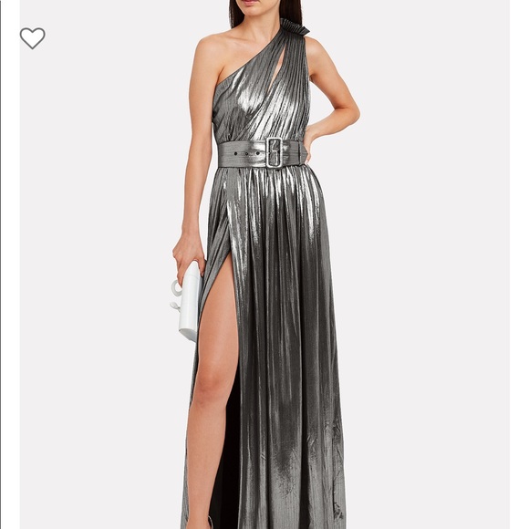 Retrofete: Andrea One Shoulder Lamé Gown - Picture 3 of 4